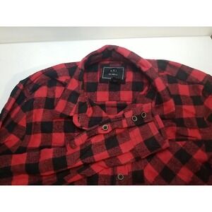 XXI Womens Shirt Button Up Flannel Plaid Long Sleeve‎ Medium